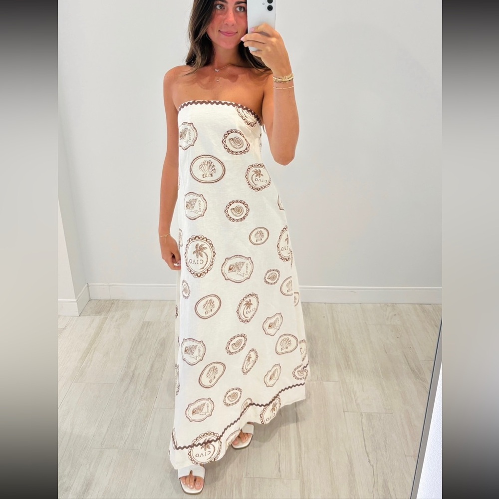 NWT Kivari Ciao Strapless Maxi Dress size 6